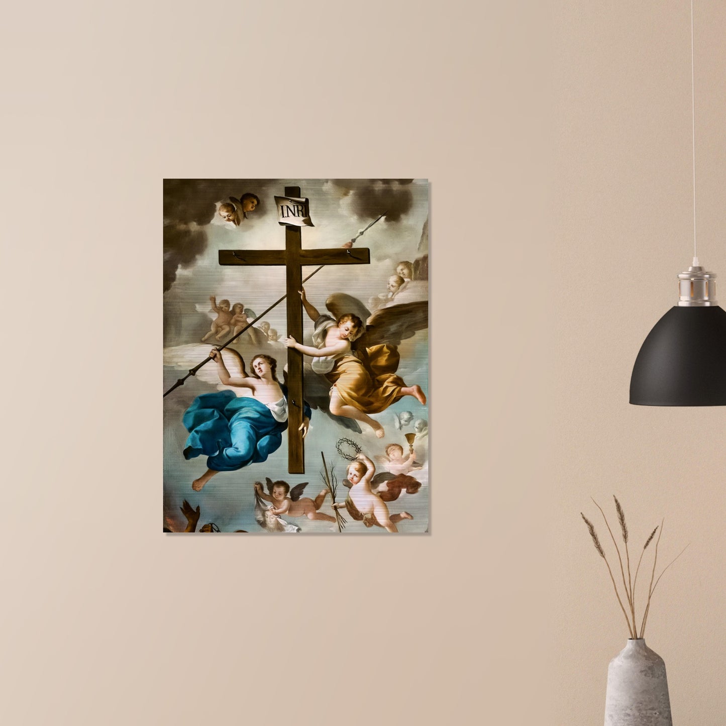 Exaltation of the Holy Cross Icon Brushed Aluminum