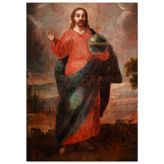 Pearl Print - Christ the Redeemer of the New World — Sacred Art from the Viceroyalty of New Spain.