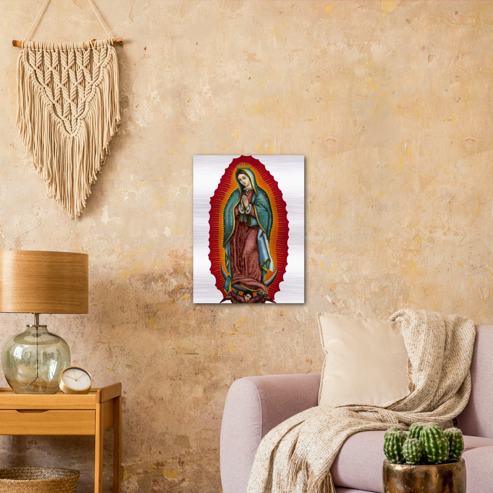 Nuestra Señora Virgen de Guadalupe - Brushed #AluminumIcon #MetallicIcon #Icon