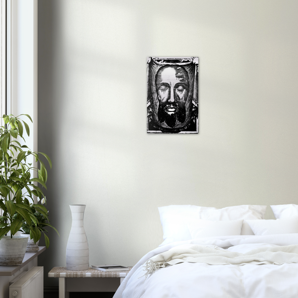 Devotion to the Holy Face of Jesus ✠ Brushed #Aluminum #MetallicIcon #AluminumPrint