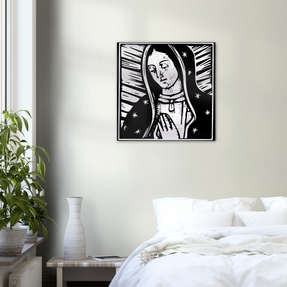 Our Lady of Guadalupe #MetallicIcon #BrushedAluminum