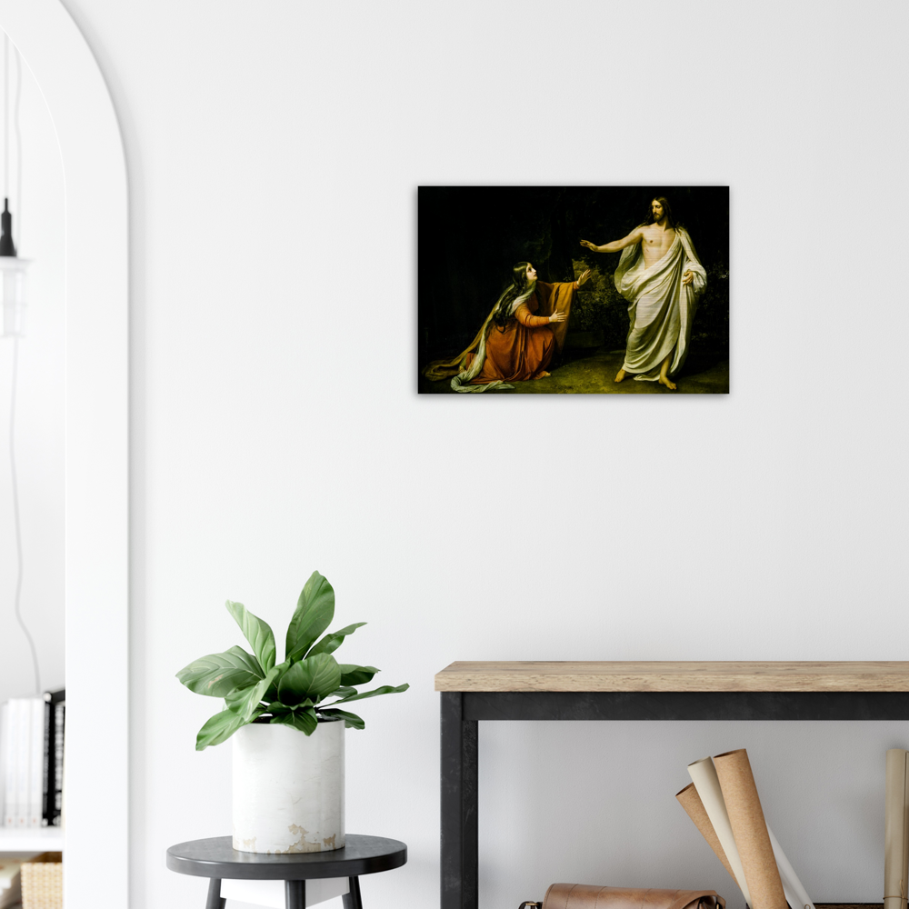 Christ's Appearance to St Mary Magdalene - Brushed Aluminum Print