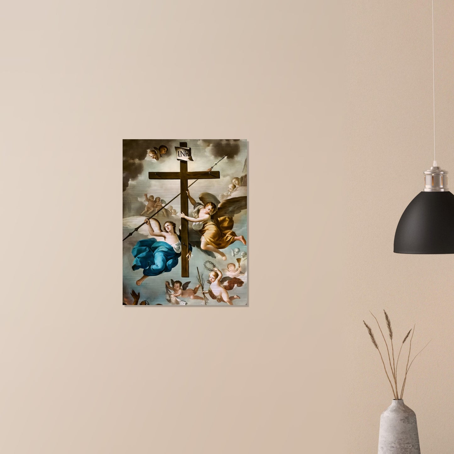 Exaltation of the Holy Cross Icon Brushed Aluminum