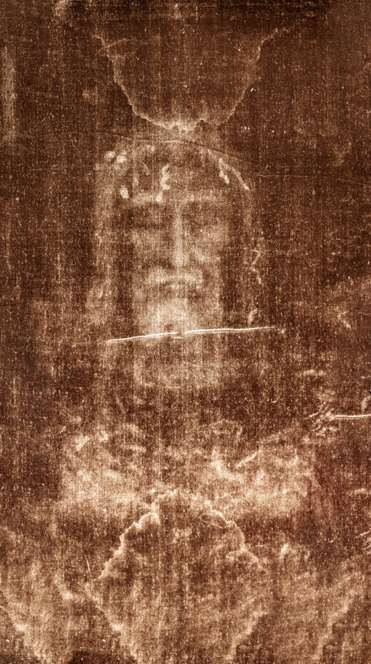 Pearl Print - Holy Face of Jesus Icon from the Shroud of Turin Photographic Negative Sindonology