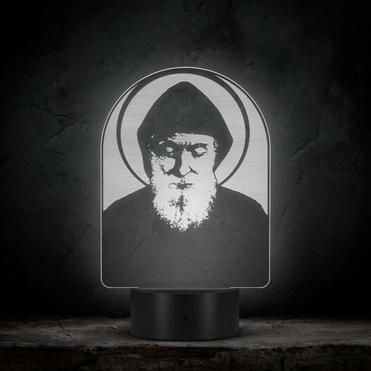 St Charbel laser-etched acrylic icon