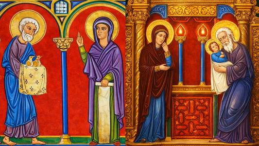 Feast of the Circumcision of the Lord Jesus - Presentation of the Lord - Wooden Plaque