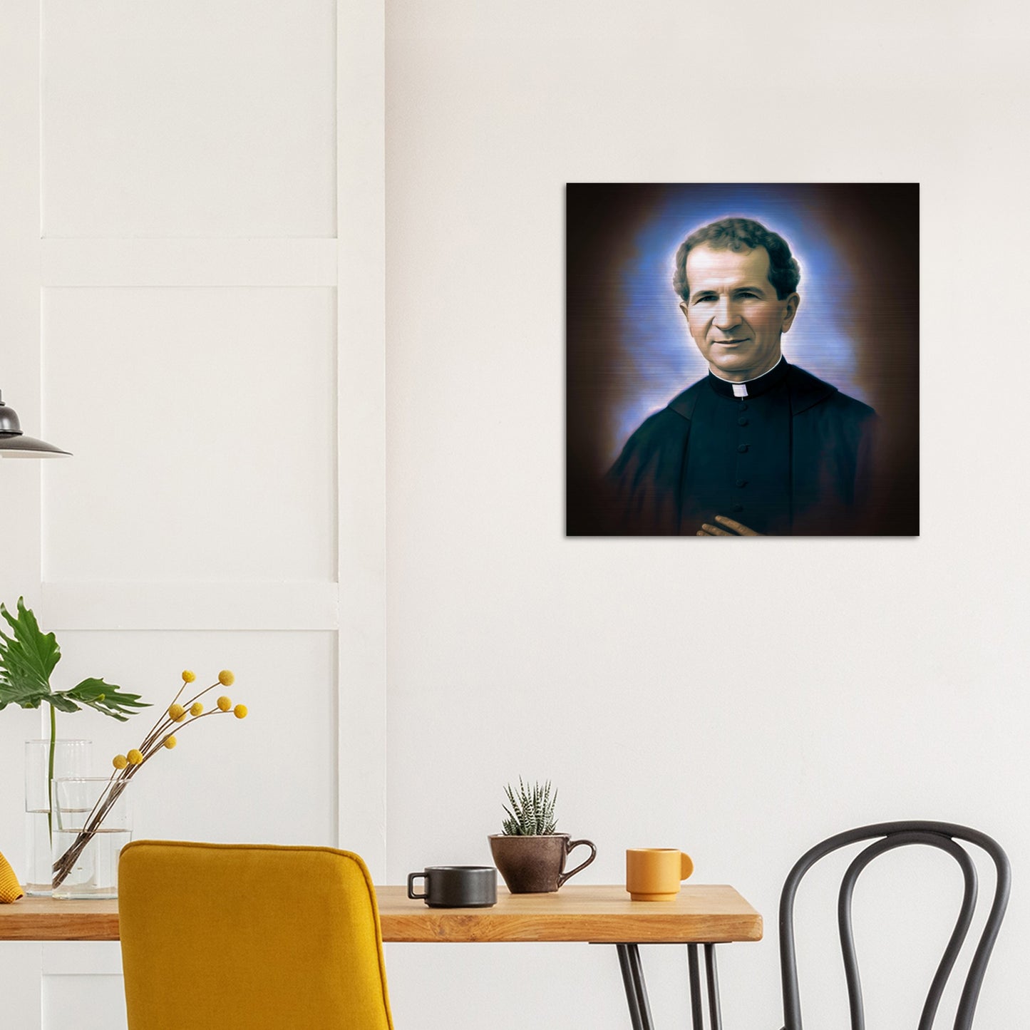 Don Bosco ✠ Brushed Aluminum Icon