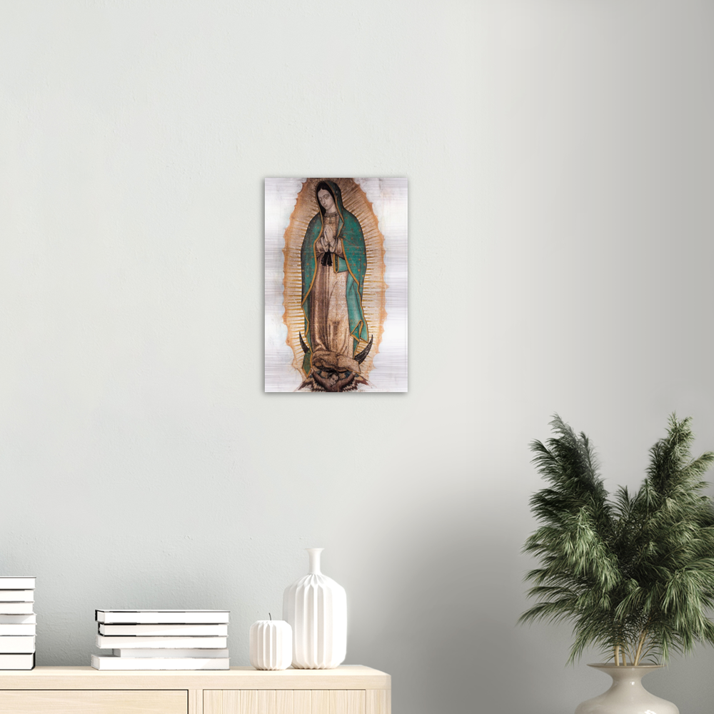 Our Lady of Guadalupe ✠ Brushed #Aluminum #MetallicIcon #AluminumPrint