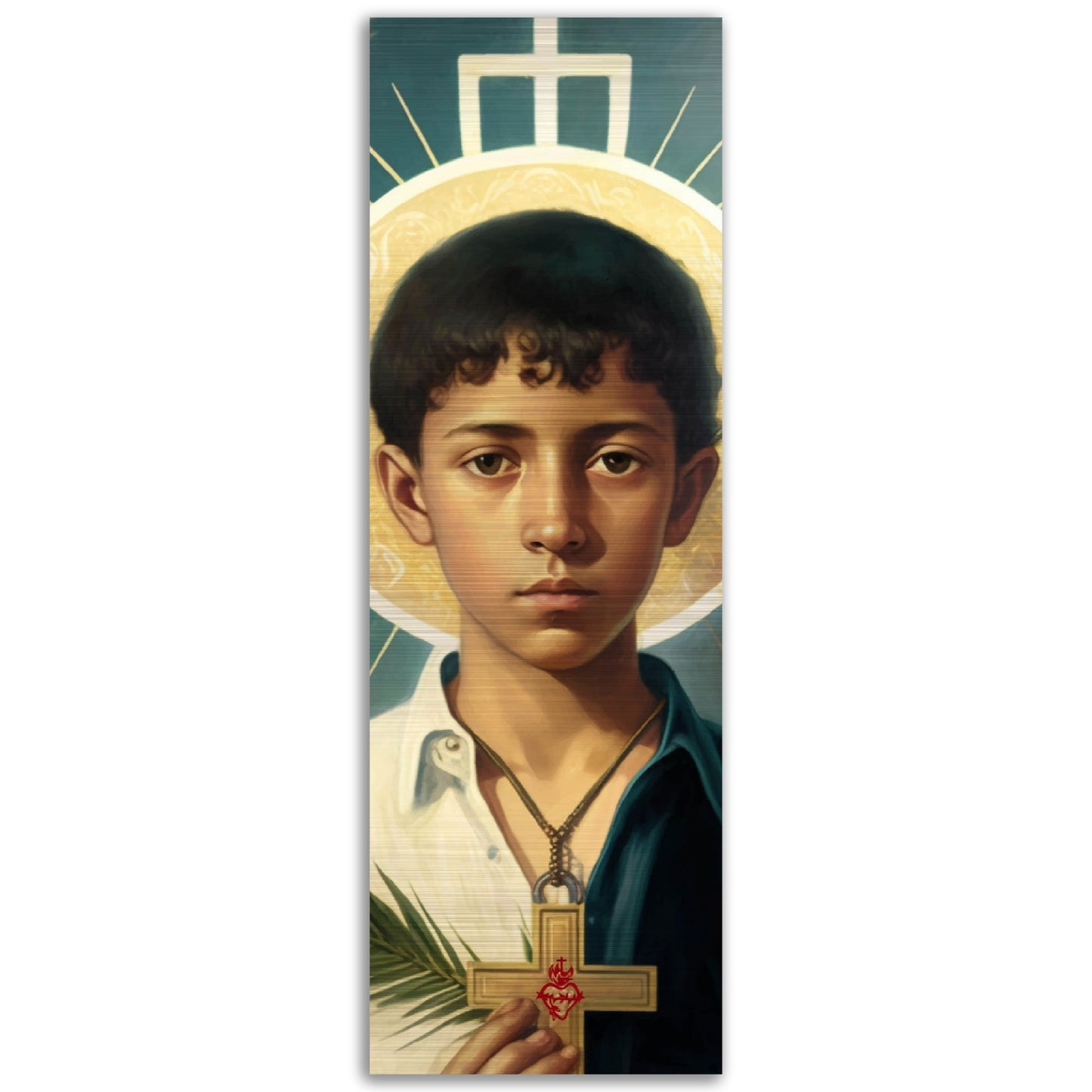 Saint José Sánchez del Río, Martyr ✠ Brushed Aluminum Icon