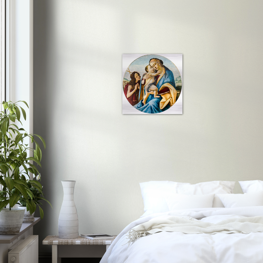 Our Lady, Jesus and John ✠ Brushed #Aluminum #AluminumPrint