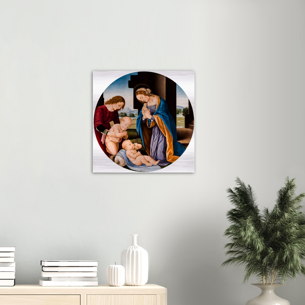 Madonna Adoring the Child ✠ Brushed #Aluminum #AluminumPrint