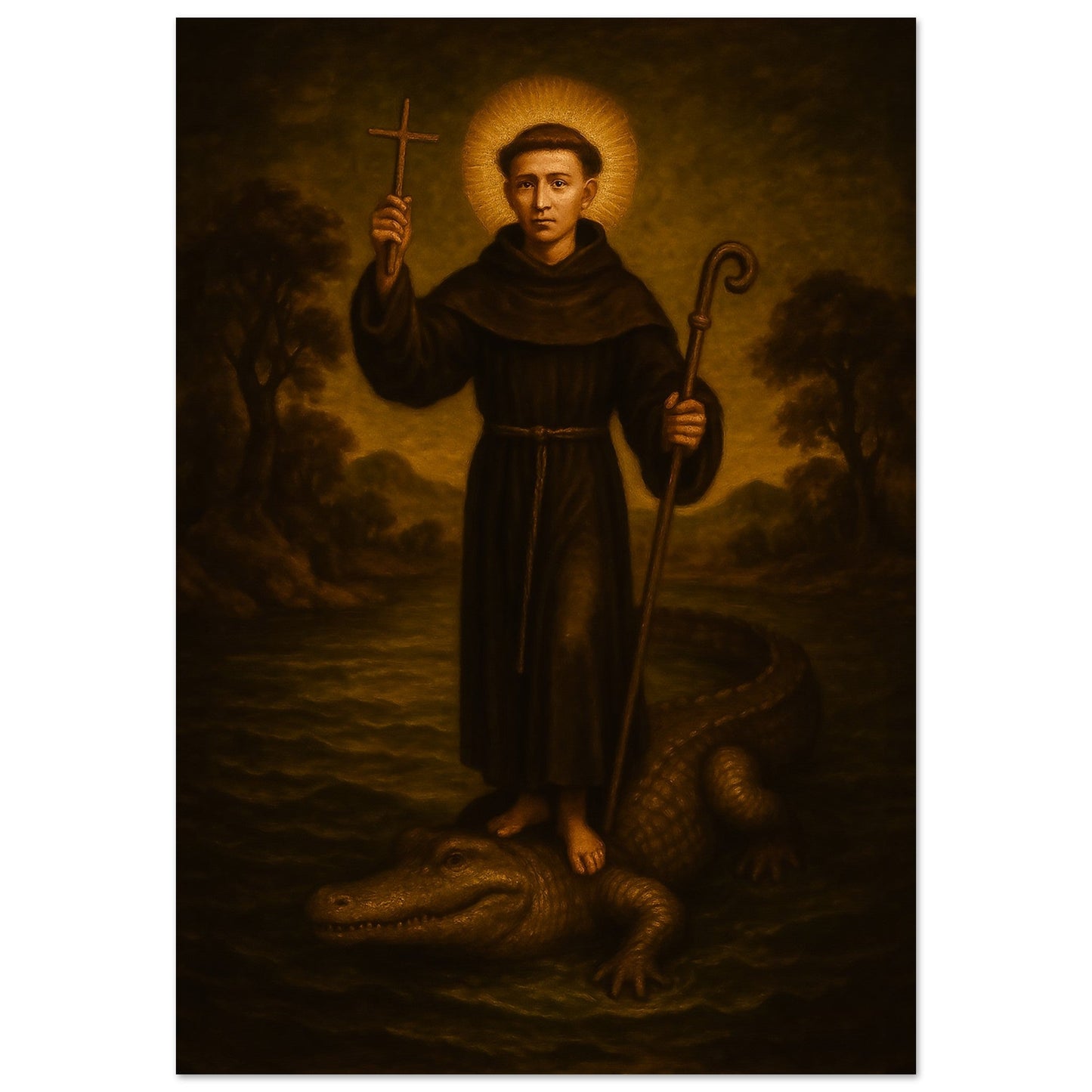 Pearl Print - Icon Portrait of Fray Juan Bautista Moya Servant of God