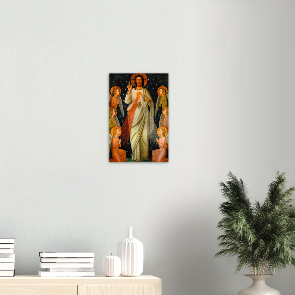 Jesus Christ King of Mercy ✠ Brushed #Aluminum #MetallicIcon #AluminumPrint