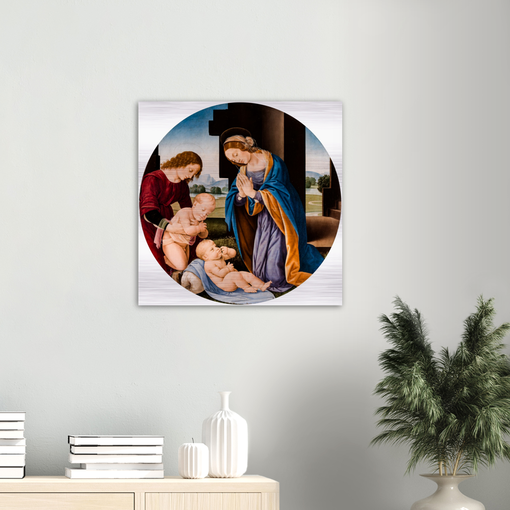 Madonna Adoring the Child ✠ Brushed #Aluminum #AluminumPrint