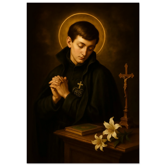Pearl Print - St. Gabriel Possenti – Baroque Devotional Icon