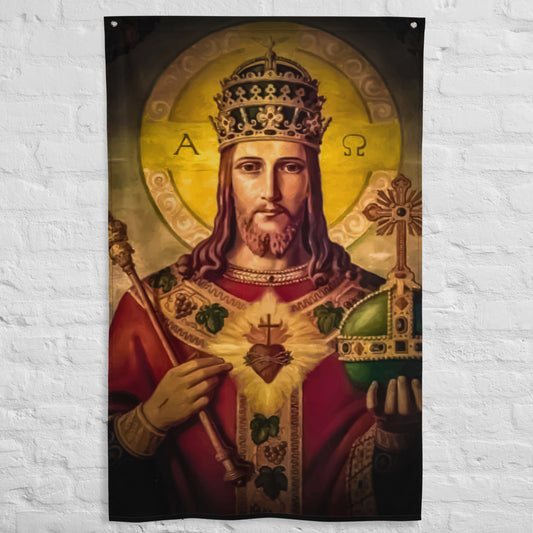 Christus Rex #Flag ✠ 34½ x 56 inches (87.6x142.2 cm)