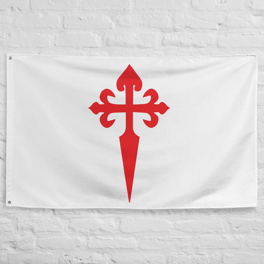 Saint James the Greater Cross  Flag ✠ 34½ x 56 inches (87.6x142.2 cm)