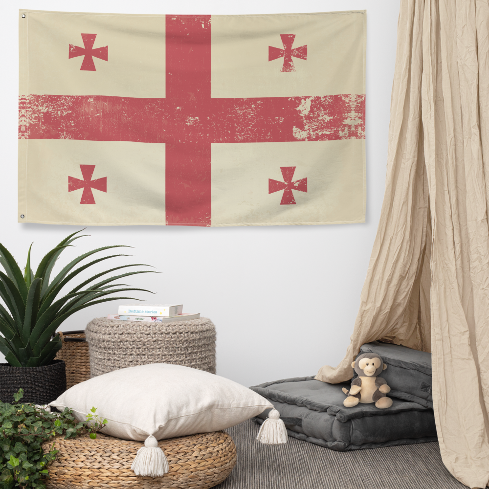 Medieval Crusader Flag  - 34½ x 56 inches (87.6x142.2 cm)