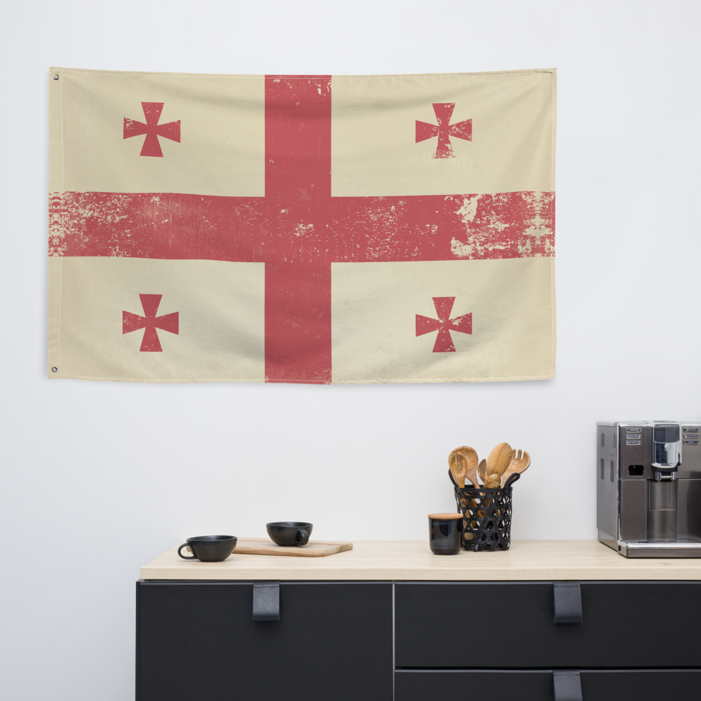 Medieval Crusader Flag  - 34½ x 56 inches (87.6x142.2 cm)