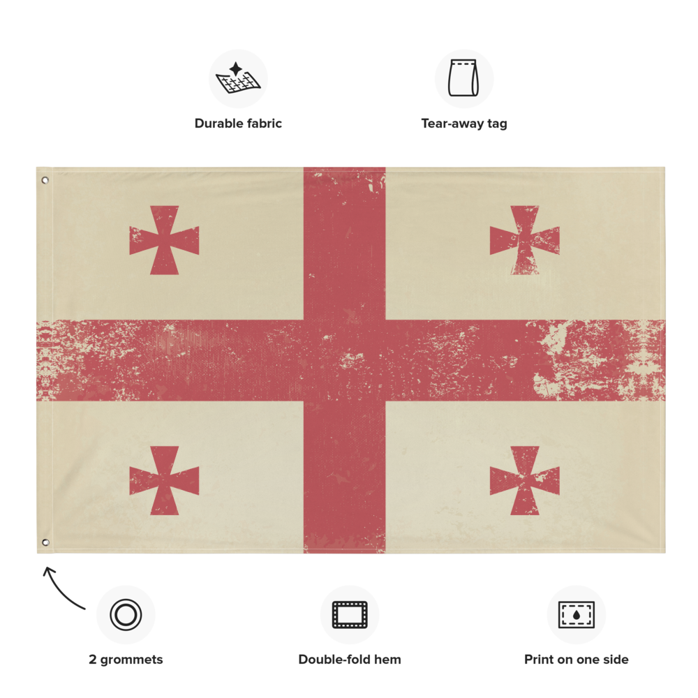 Medieval Crusader Flag  - 34½ x 56 inches (87.6x142.2 cm)