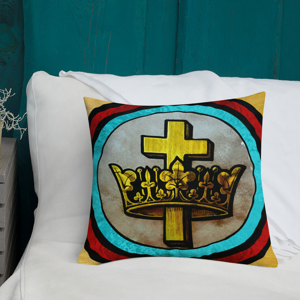 Cross and Crown - Premium Pillow