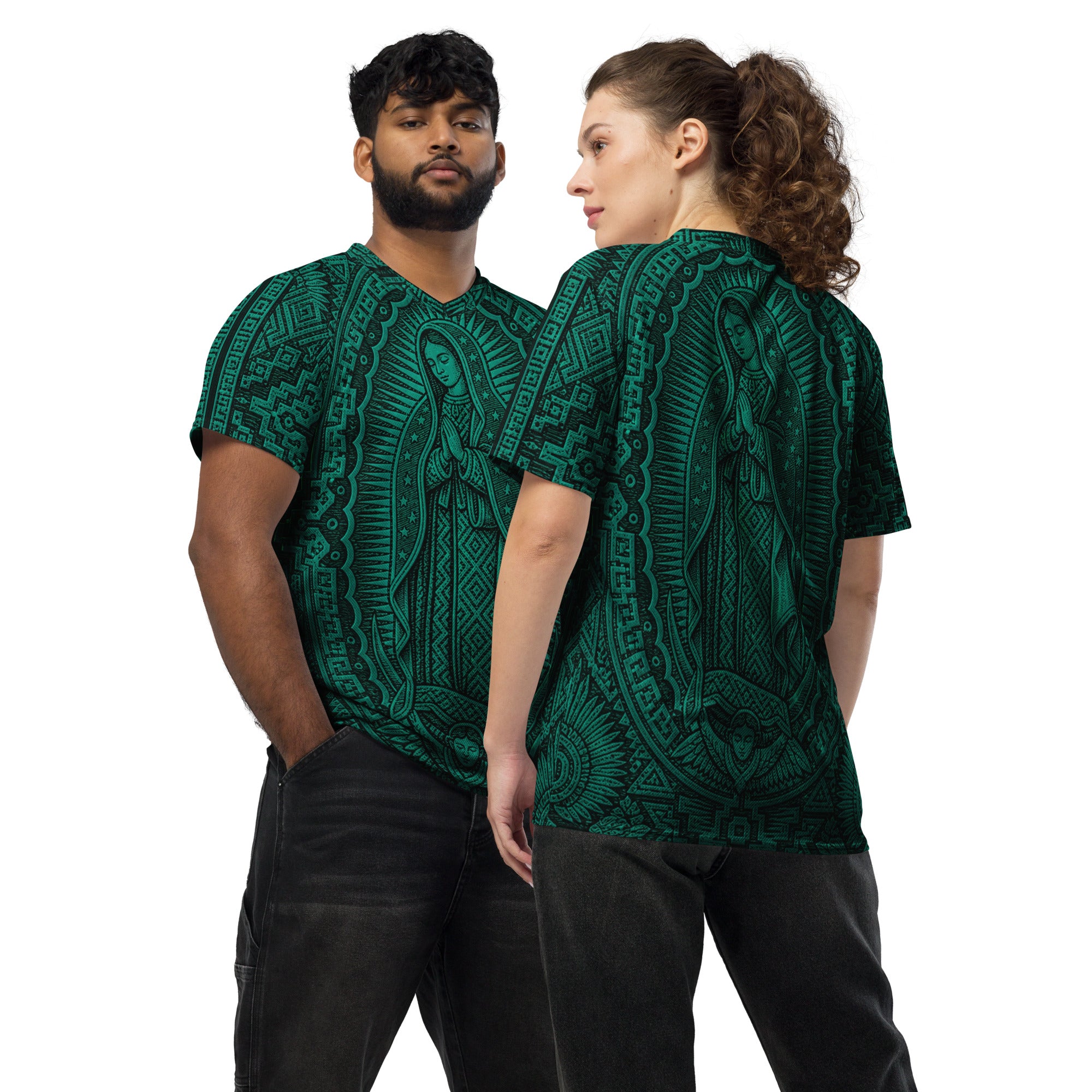 Our Lady of Guadalupe Mexico Soccer Jersey: Catholic Futbol Unisex