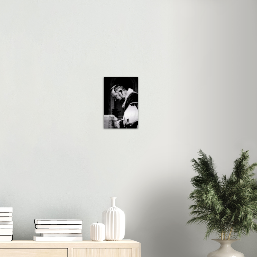 St Padre Pio ✠ Brushed Aluminum Print