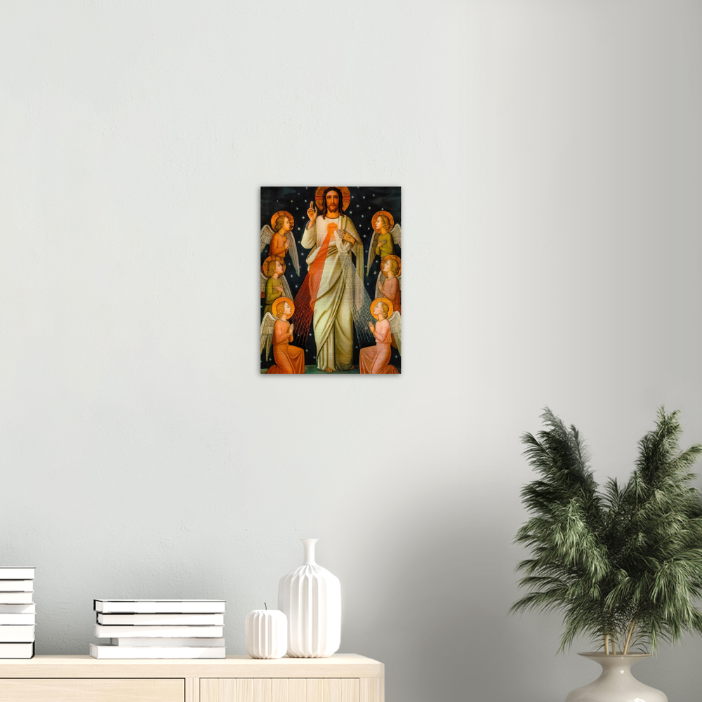 Jesus Christ King of Mercy ✠ Brushed #Aluminum #MetallicIcon #AluminumPrint