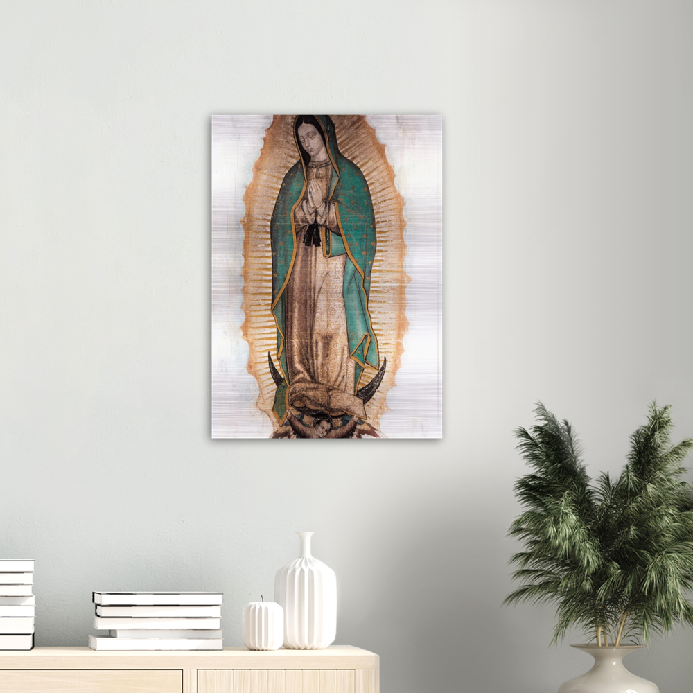 Our Lady of Guadalupe ✠ Brushed #Aluminum #MetallicIcon #AluminumPrint