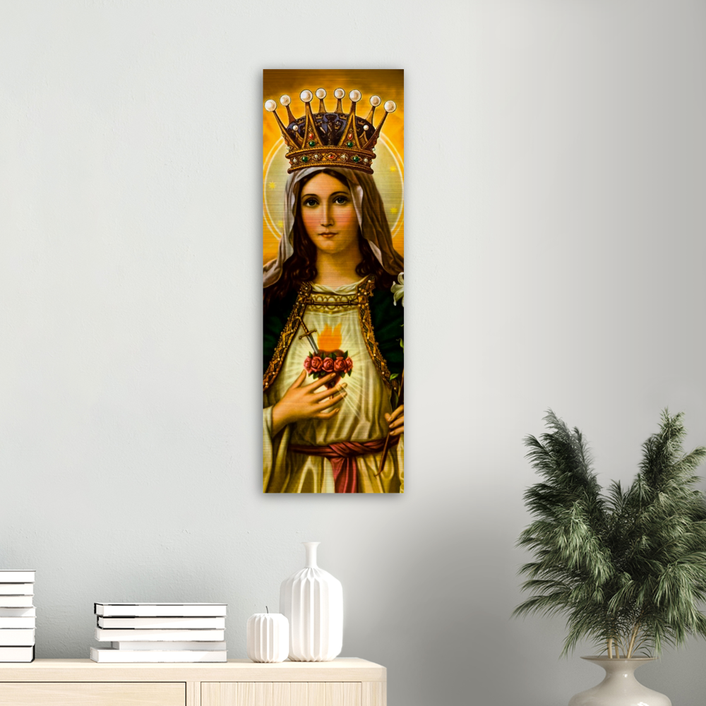 Queen of Heaven ✠ Brushed #Aluminum #MetallicIcon #AluminumPrint