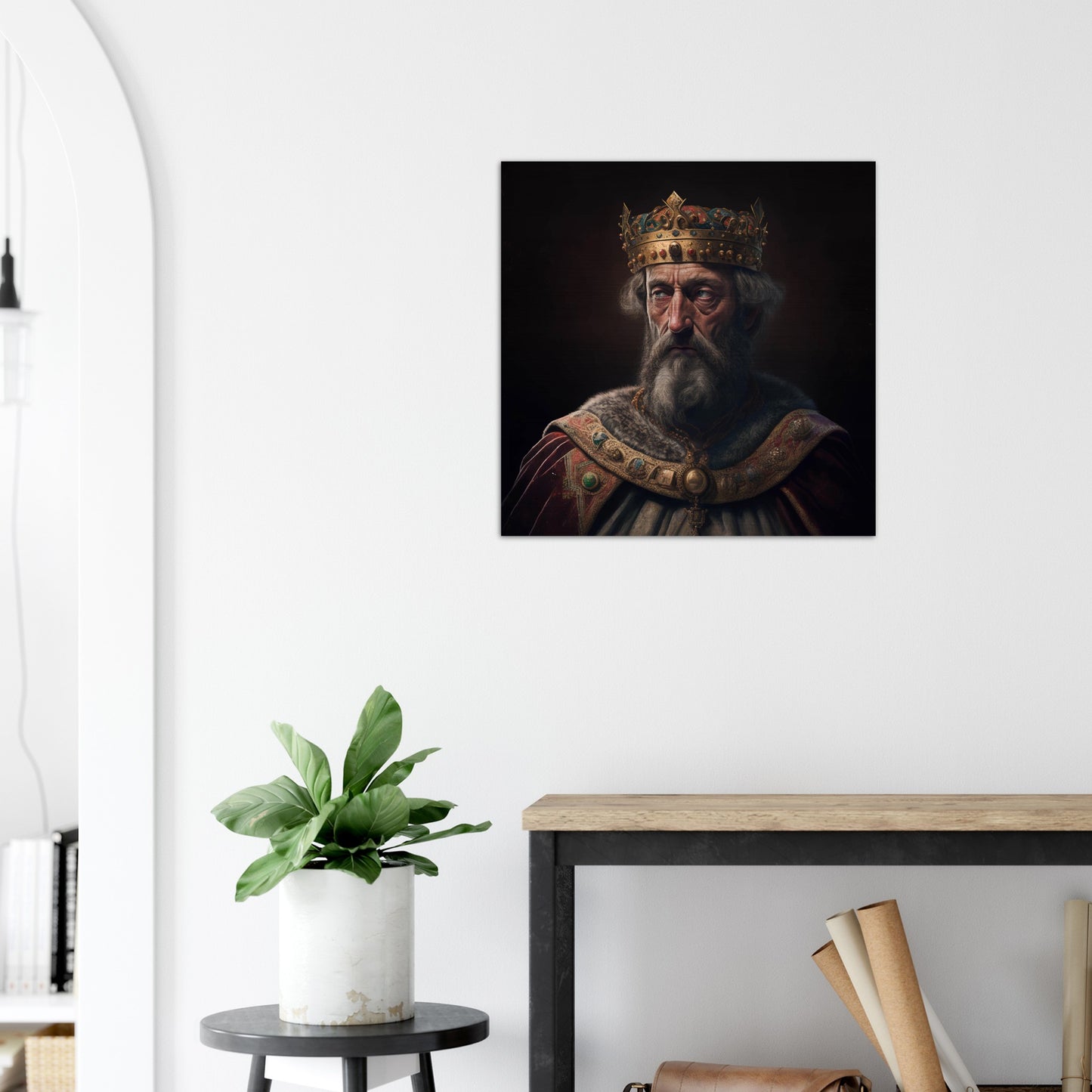 Henry II, Holy Roman Emperor ✠ Brushed Aluminum Icon