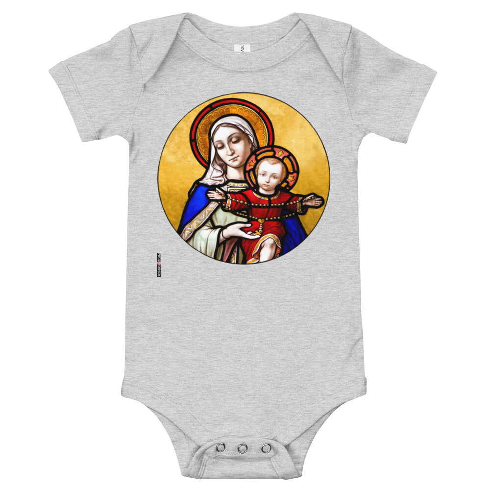 Holy Mother and Divine Child - Baby short sleeve one piece