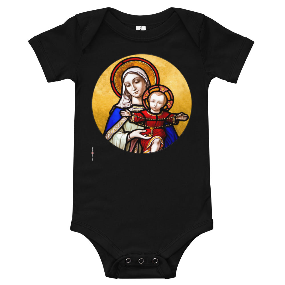 Holy Mother and Divine Child - Baby short sleeve one piece