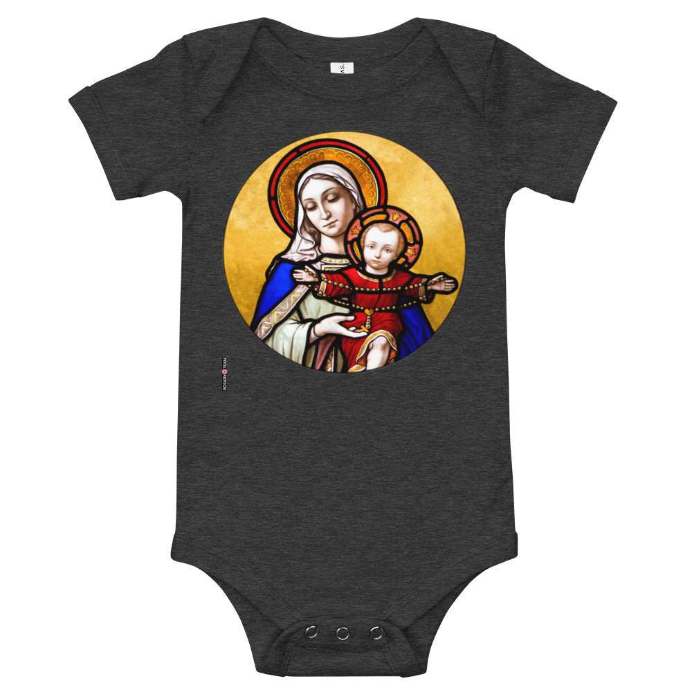 Holy Mother and Divine Child - Baby short sleeve one piece