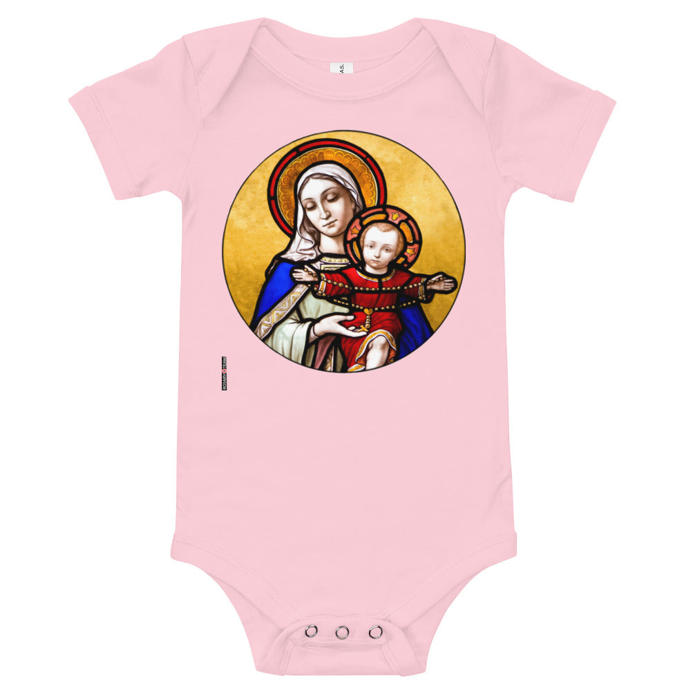 Holy Mother and Divine Child - Baby short sleeve one piece