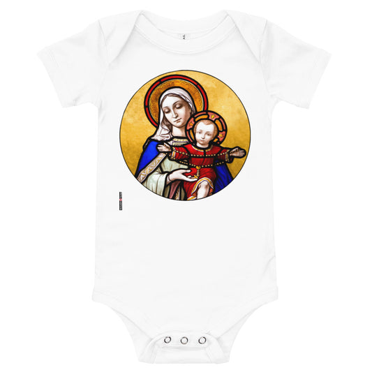 Holy Mother and Divine Child - Baby short sleeve one piece
