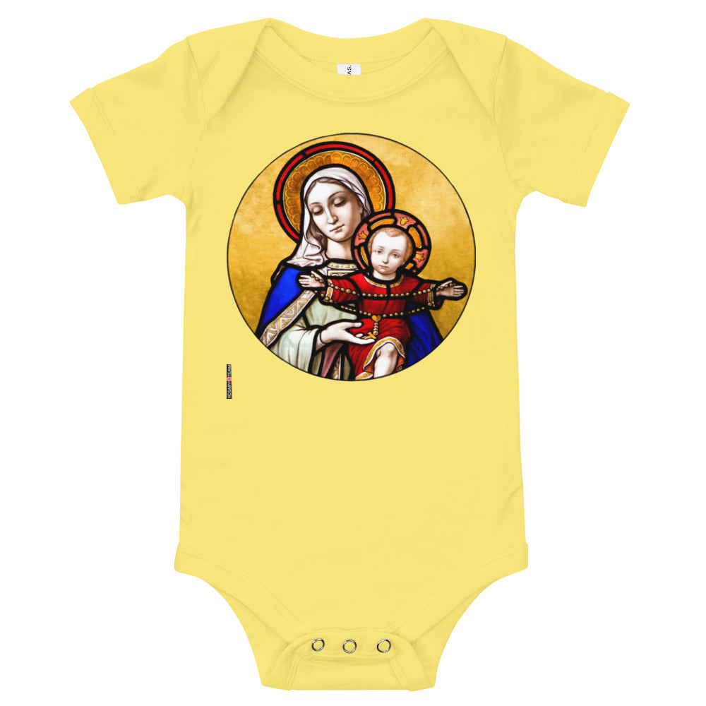 Holy Mother and Divine Child - Baby short sleeve one piece