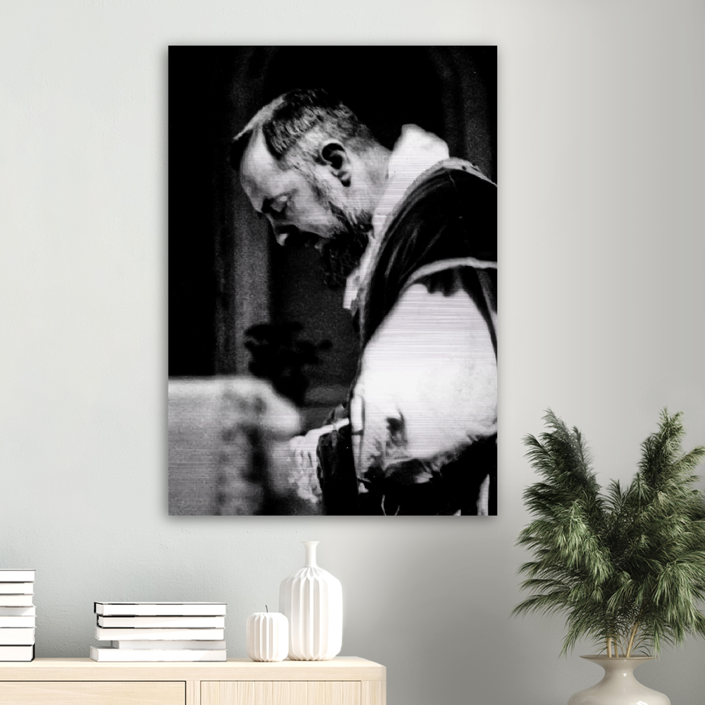 St Padre Pio ✠ Brushed Aluminum Print