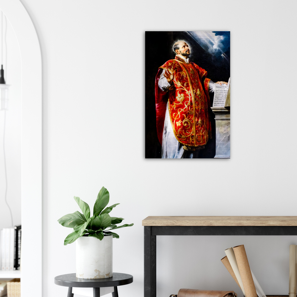 Saint Ignatius of Loyola - Brushed Aluminum Print