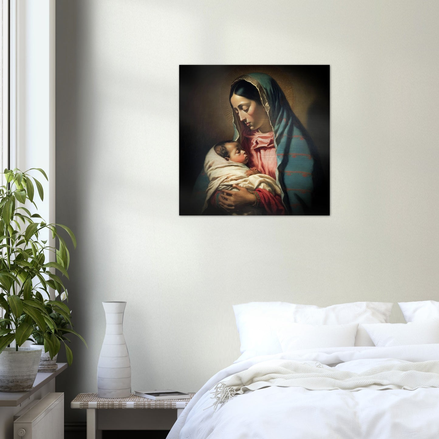 Our Lady of Guadalupe, my Mother Brushed Aluminum Icon