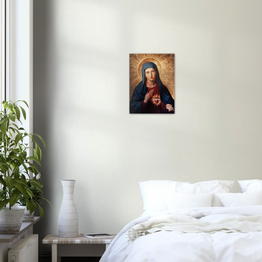 Immaculate Heart of Mary Brushed Aluminum Print