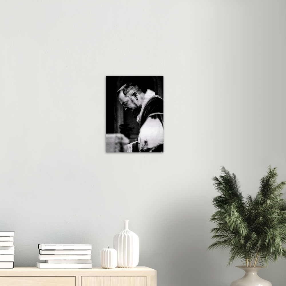 St Padre Pio ✠ Brushed Aluminum Print