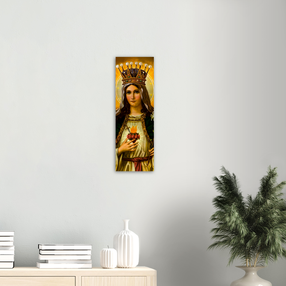 Queen of Heaven ✠ Brushed #Aluminum #MetallicIcon #AluminumPrint