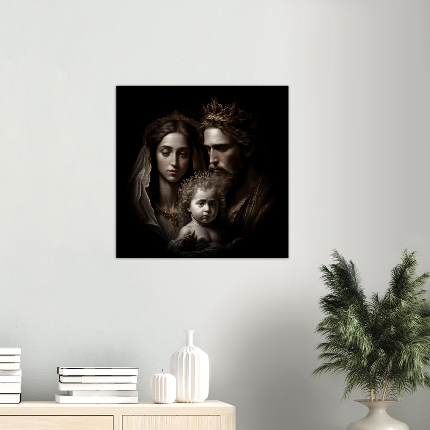 Holy Royal Family ✠ Brushed Aluminum Icon