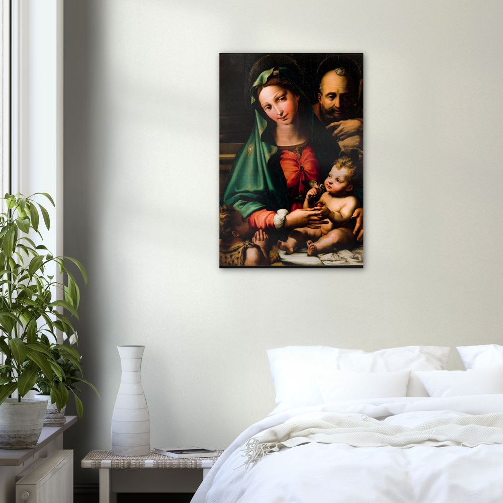 Holy Family with Infant St John the Baptist ✠ Brushed #Aluminum #AluminumPrint