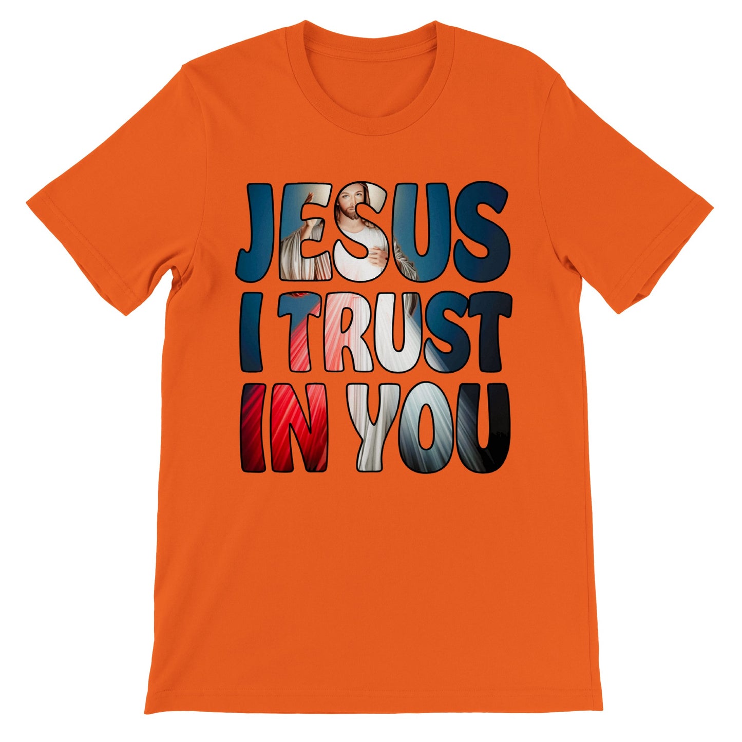 Divine Mercy Jesus I Trust in You  Premium Unisex Crewneck T-shirt