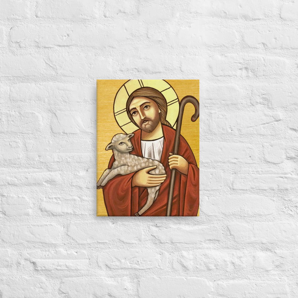 Good Shepherd - Coptic Icon - Canvas