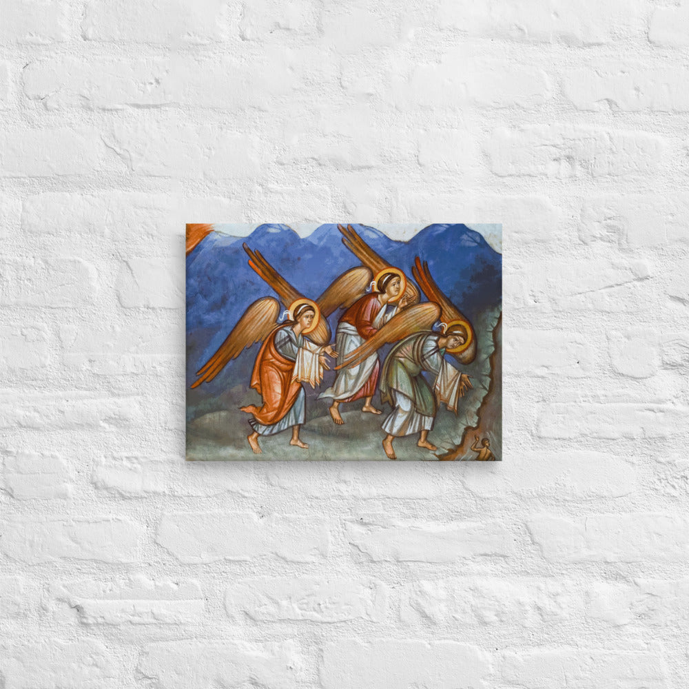 Angels attending the Lord’s Theophany #Canvas