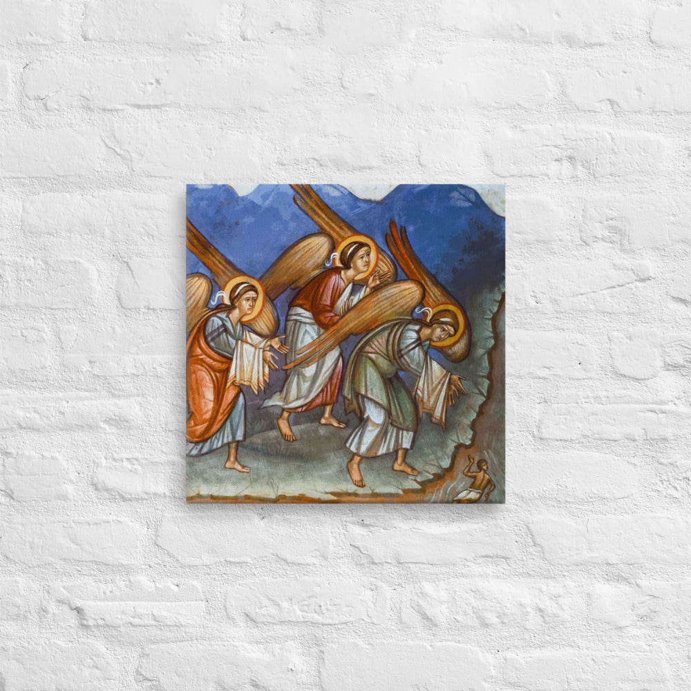 Angels attending the Lord’s Theophany #Canvas