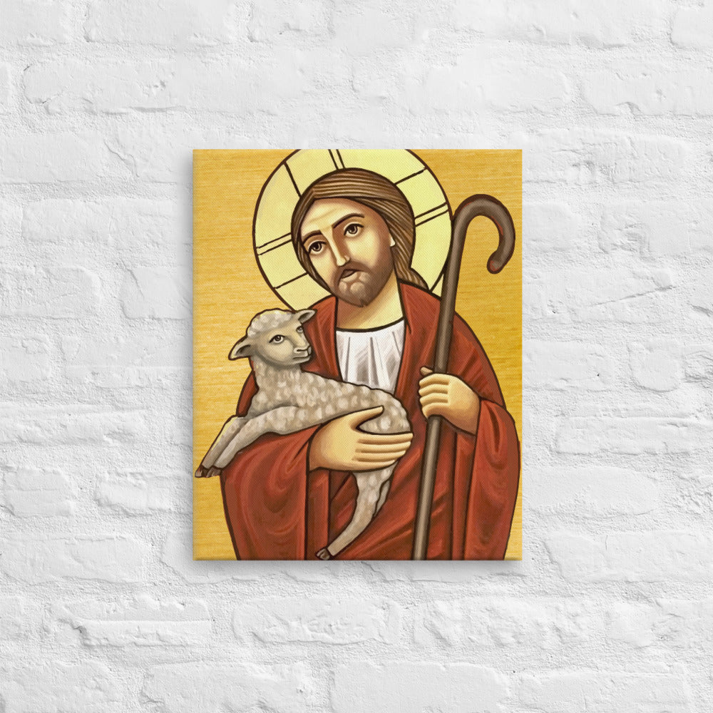 Good Shepherd - Coptic Icon - Canvas